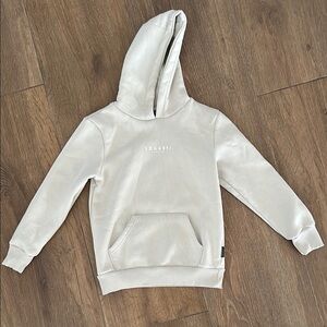 SONNETI London cream/ oatmeal colored girls fleece hoodie. size M.